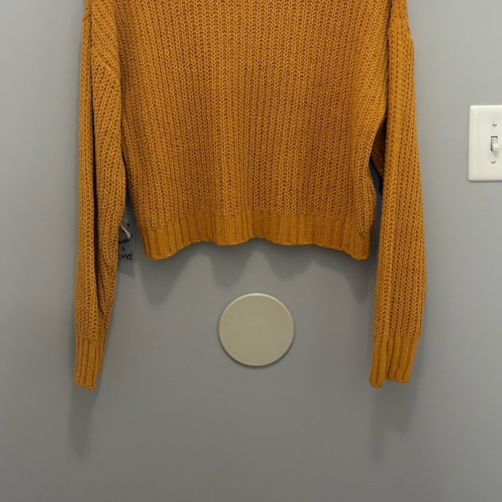 Macy's Golden Cable Knit Turtleneck Sweater - Picture 4 of 7